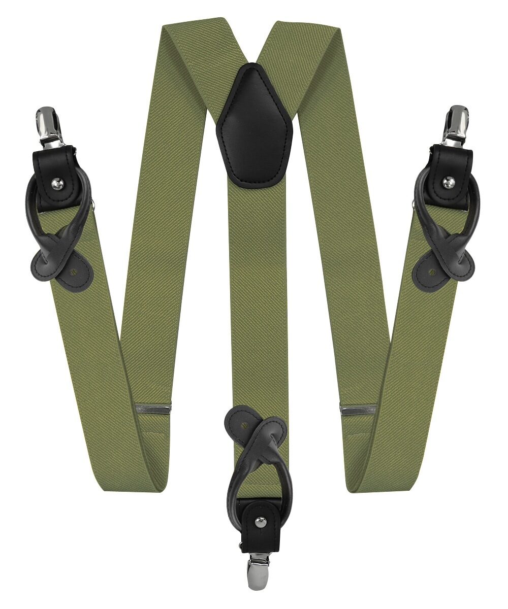 Vittorio Farina Men's Convertible Suspender in Gift Box: 70% Polyester &amp; 30% Elastomer