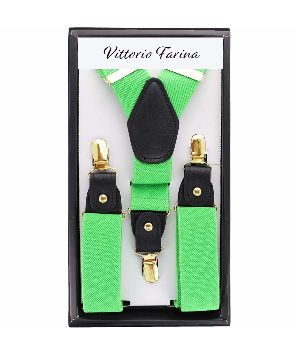 Vittorio Farina Men's Convertible Suspender in Gift Box: 70% Polyester &amp; 30% Elastomer