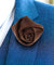 Vittorio Vico Unisex Satin Rose Bud Flower Lapel Pin