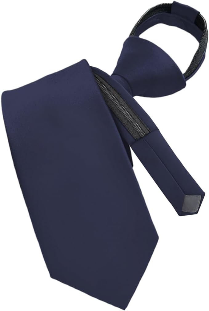 Vittorio Farina Men's Satin Zipper Necktie