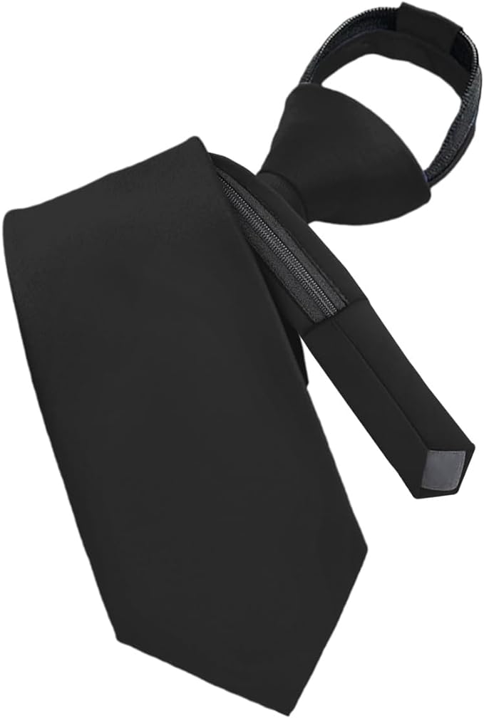 Vittorio Farina Men's Satin Zipper Necktie
