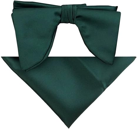 Vittorio Farina Men's Satin Teardrop Bow Tie &amp; Pocket Square in Gift Box