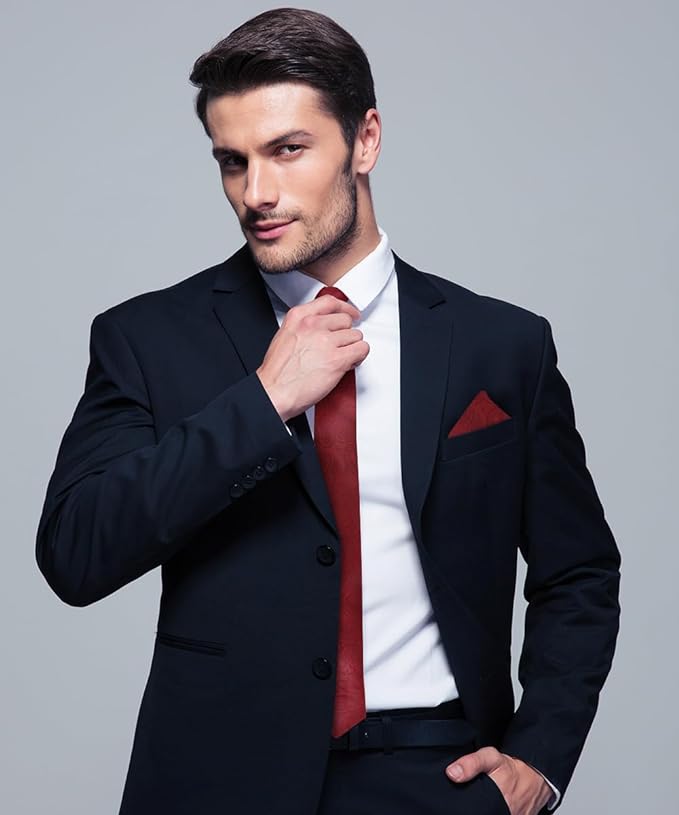 Vittorio Farina Men's Woven Paisley Necktie &amp; Pocket Square