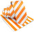 Vittorio Farina Men's Striped Satin Necktie & Pocket Square