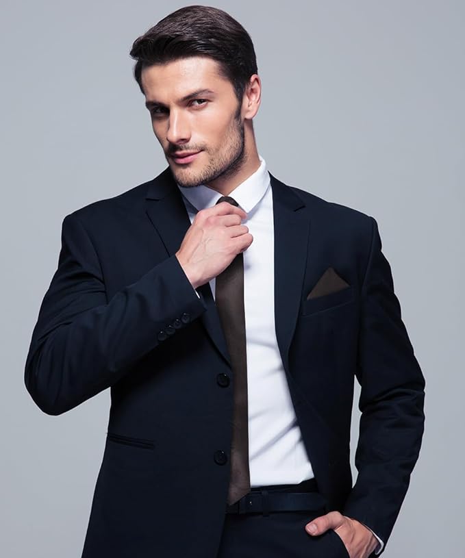 Vittorio Farina Men's Woven Paisley Necktie &amp; Pocket Square