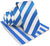 Vittorio Farina Men's Striped Satin Necktie & Pocket Square