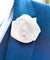 Vittorio Vico Unisex Satin Rose Bud Flower Lapel Pin
