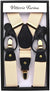 Vittorio Farina Men's Convertible Suspender in Gift Box: 70% Polyester & 30% Elastomer