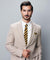 Vittorio Farina Men's Striped Satin Necktie & Pocket Square