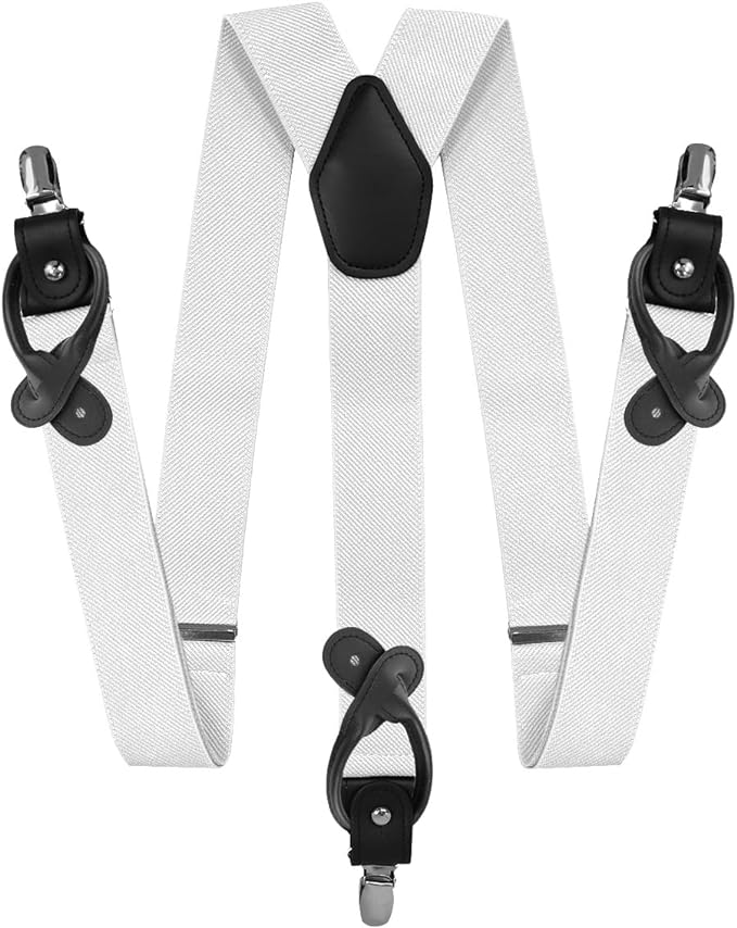 Vittorio Farina Men's Convertible Suspender in Gift Box: 70% Polyester &amp; 30% Elastomer