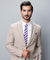 Vittorio Farina Men's Striped Satin Necktie & Pocket Square