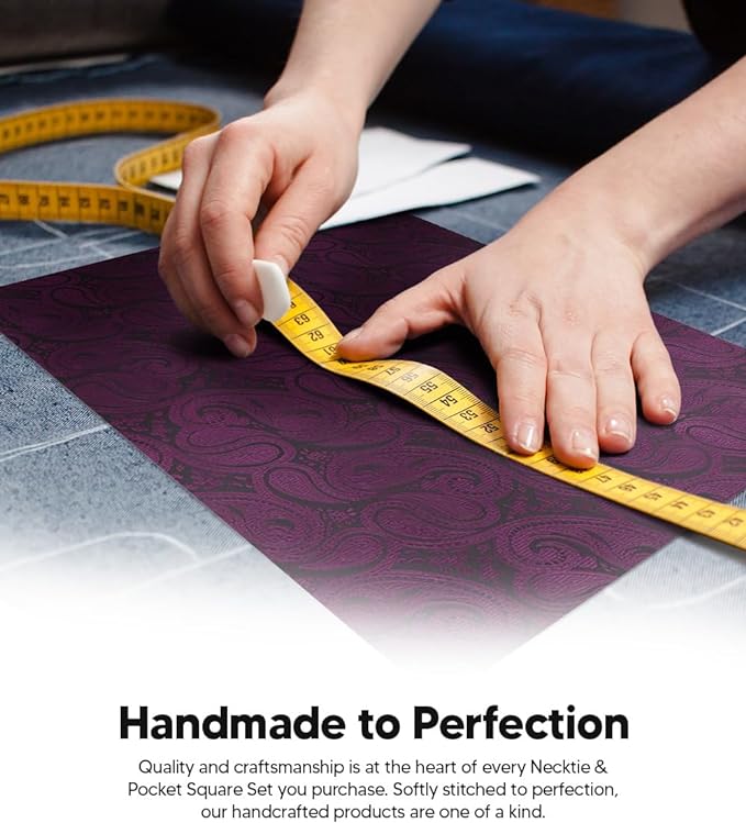 Vittorio Farina Men's Woven Paisley Necktie &amp; Pocket Square