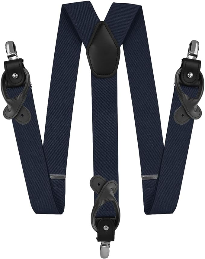 Vittorio Farina Men's Convertible Suspender in Gift Box: 70% Polyester &amp; 30% Elastomer
