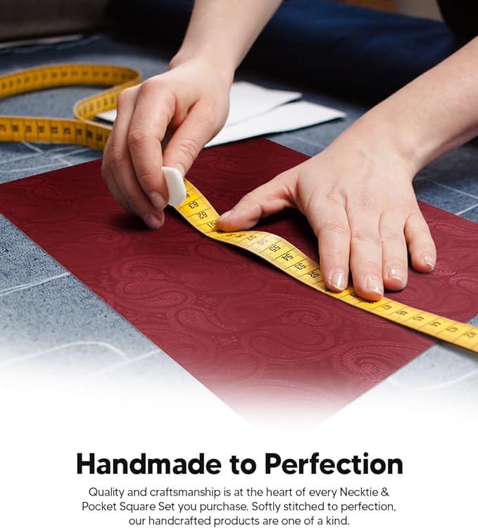 Vittorio Farina Men's Woven Paisley Necktie &amp; Pocket Square