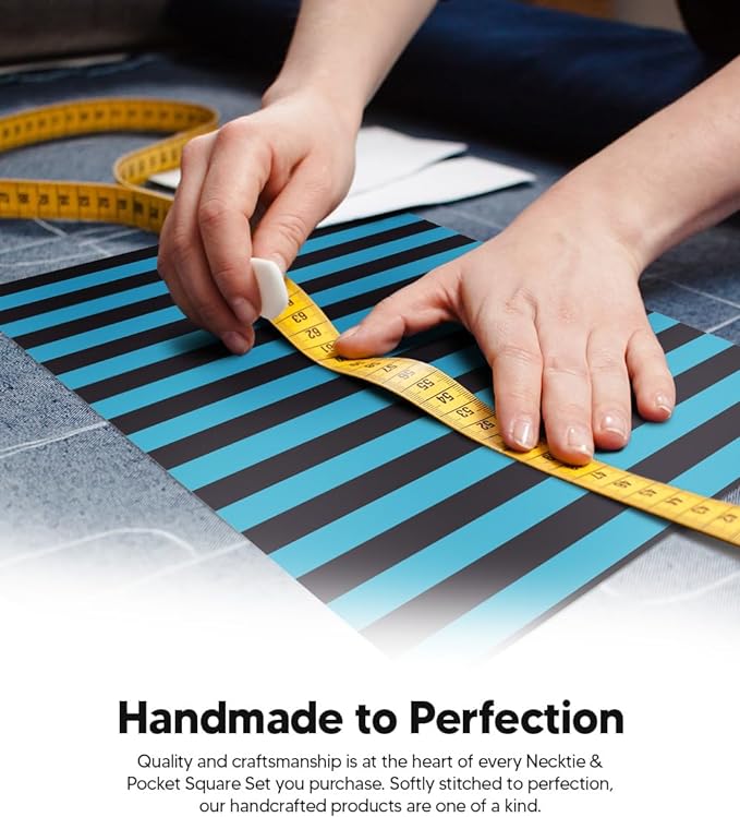 Vittorio Farina Men's Striped Satin Necktie &amp; Pocket Square