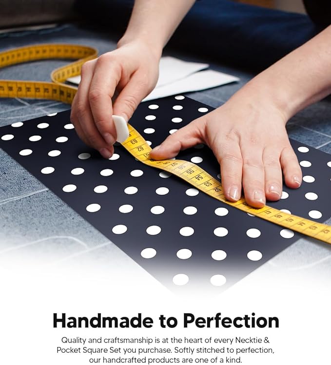 Vittorio Farina Men's Polka Dot Satin Necktie &amp; Pocket Square