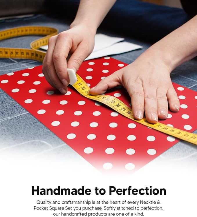 Vittorio Farina Men's Polka Dot Satin Necktie &amp; Pocket Square