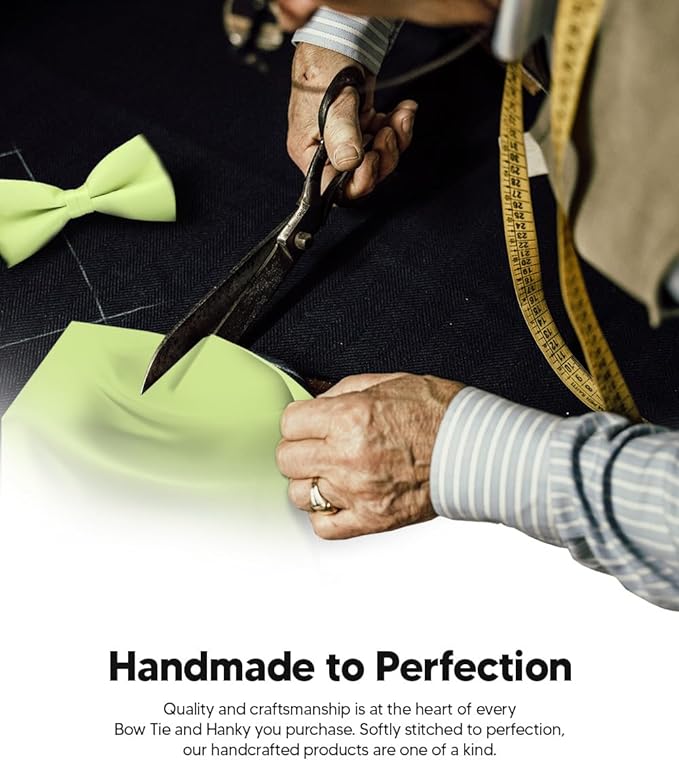 Vittorio Farina Men's Satin Bow Tie &amp; Pocket Square in Gift Box