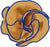 Vittorio Farina Round Satin Pocket Square with Embroidered Piping