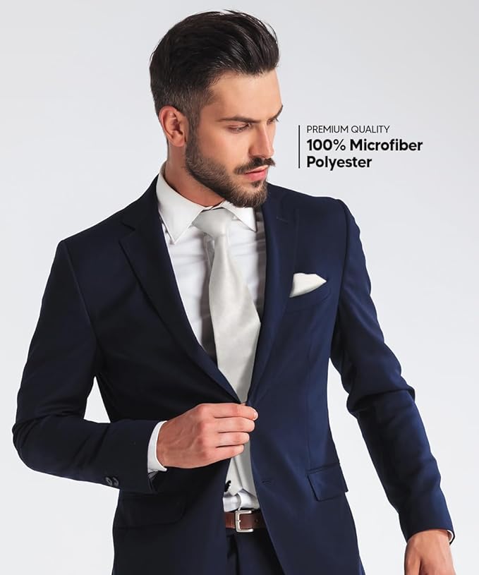 Vittorio Farina Men's Woven Paisley Necktie &amp; Pocket Square