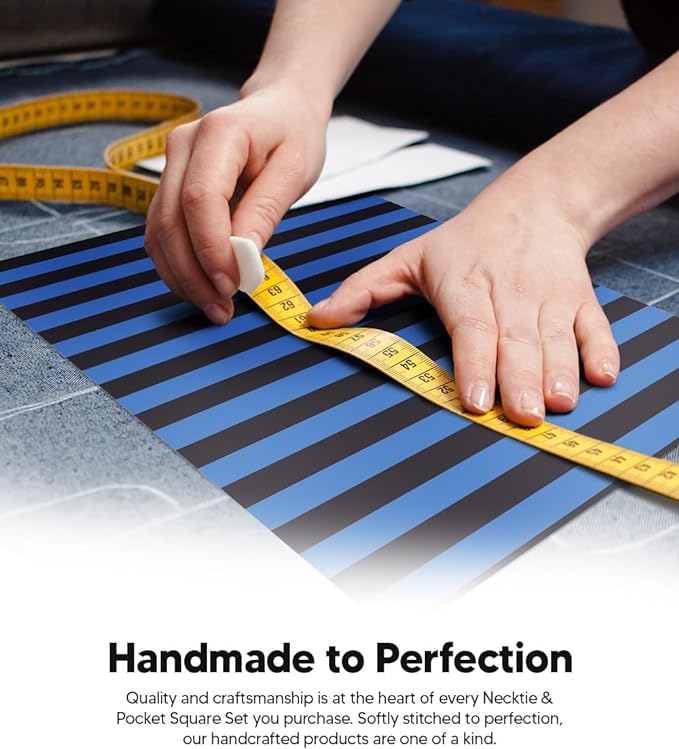 Vittorio Farina Men's Striped Satin Necktie &amp; Pocket Square