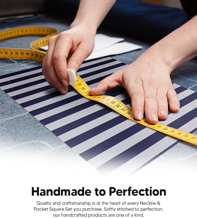 Vittorio Farina Men's Striped Satin Necktie &amp; Pocket Square