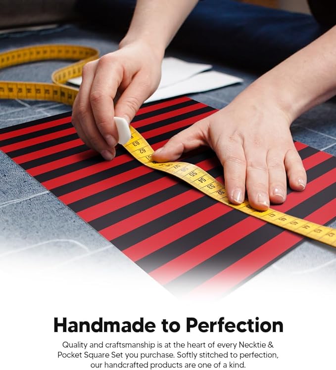 Vittorio Farina Men's Striped Satin Necktie &amp; Pocket Square