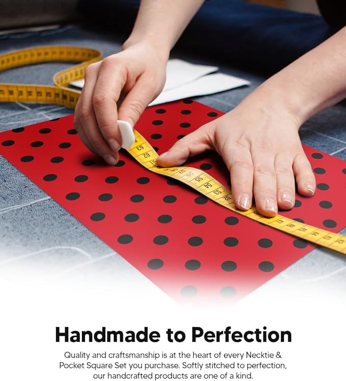 Vittorio Farina Men's Polka Dot Satin Necktie &amp; Pocket Square