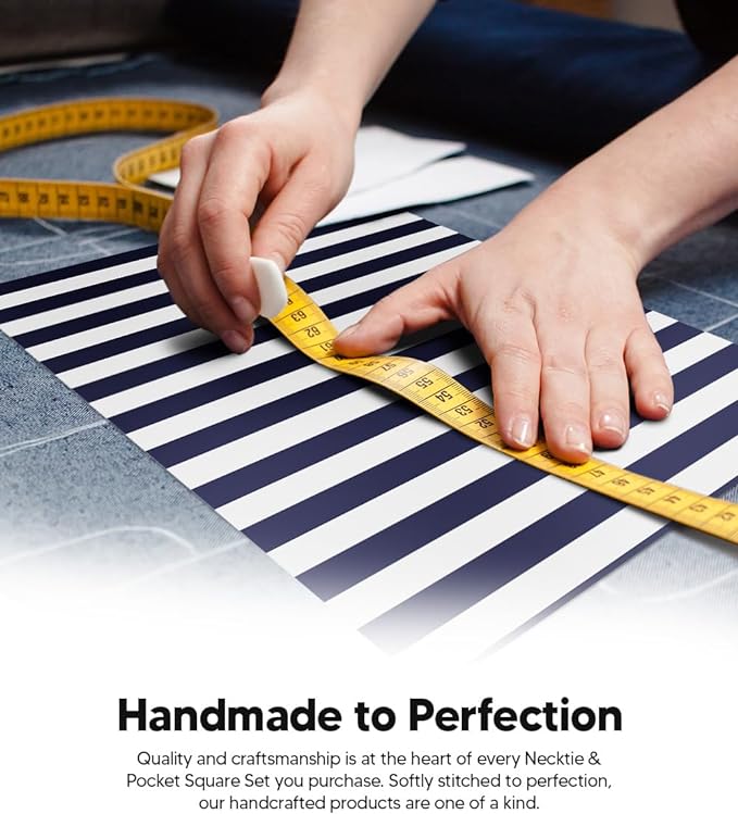 Vittorio Farina Men's Striped Satin Necktie &amp; Pocket Square