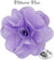 Vittorio Vico Unisex Satin Solid Flower Lapel Pin