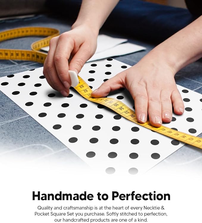 Vittorio Farina Men's Polka Dot Satin Necktie &amp; Pocket Square