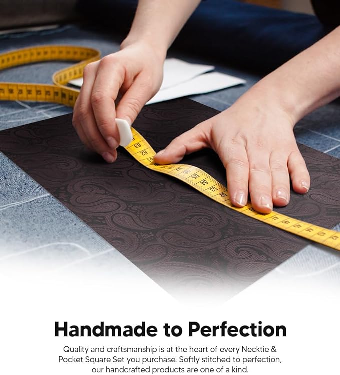 Vittorio Farina Men's Woven Paisley Necktie &amp; Pocket Square