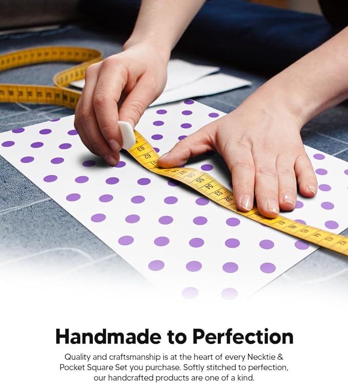 Vittorio Farina Men's Polka Dot Satin Necktie &amp; Pocket Square