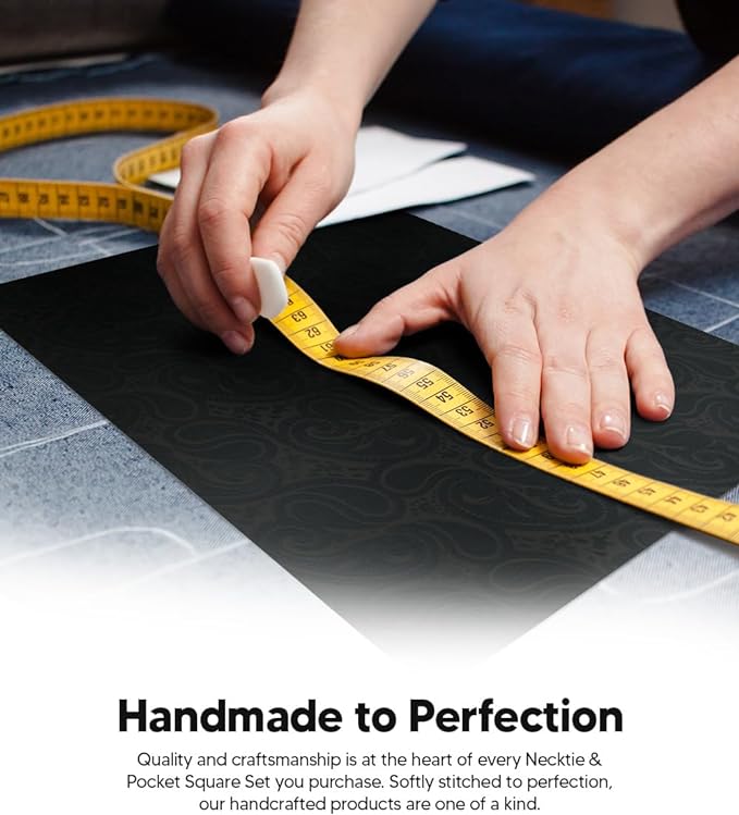 Vittorio Farina Men's Woven Paisley Necktie &amp; Pocket Square