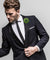 Vittorio Vico Unisex Polka Dot Flower Lapel Pin