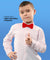 Vittorio Farina Boy's Pretied Solid Silky Satin Bow Tie