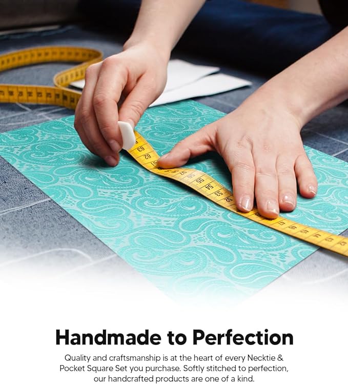 Vittorio Farina Men's Woven Paisley Necktie &amp; Pocket Square