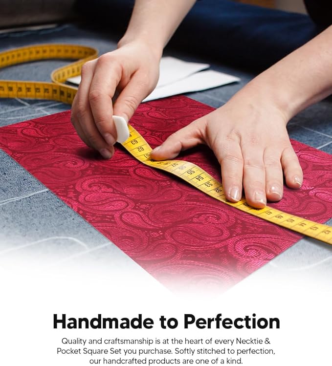 Vittorio Farina Men's Woven Paisley Necktie &amp; Pocket Square