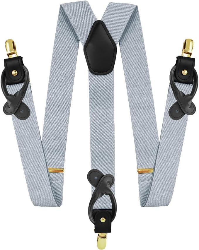Vittorio Farina Men's Convertible Suspender in Gift Box: 70% Polyester &amp; 30% Elastomer