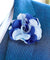 Vittorio Vico Unisex Two Tone Satin Flower Lapel Pin