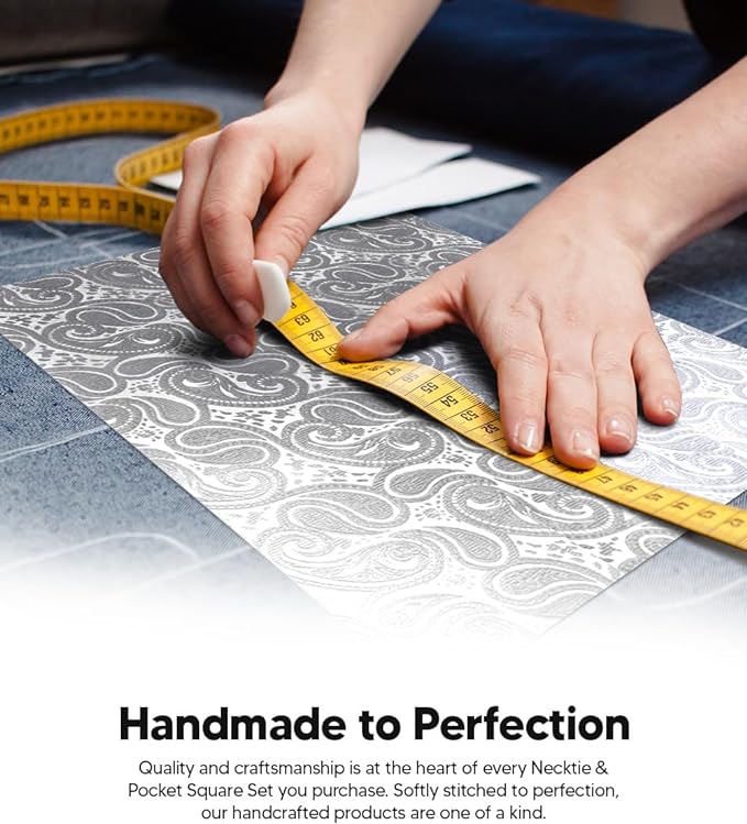 Vittorio Farina Men's Woven Paisley Necktie &amp; Pocket Square