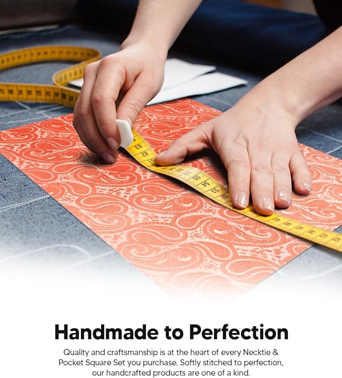 Vittorio Farina Men's Woven Paisley Necktie &amp; Pocket Square