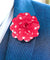 Vittorio Vico Unisex Polka Dot Flower Lapel Pin