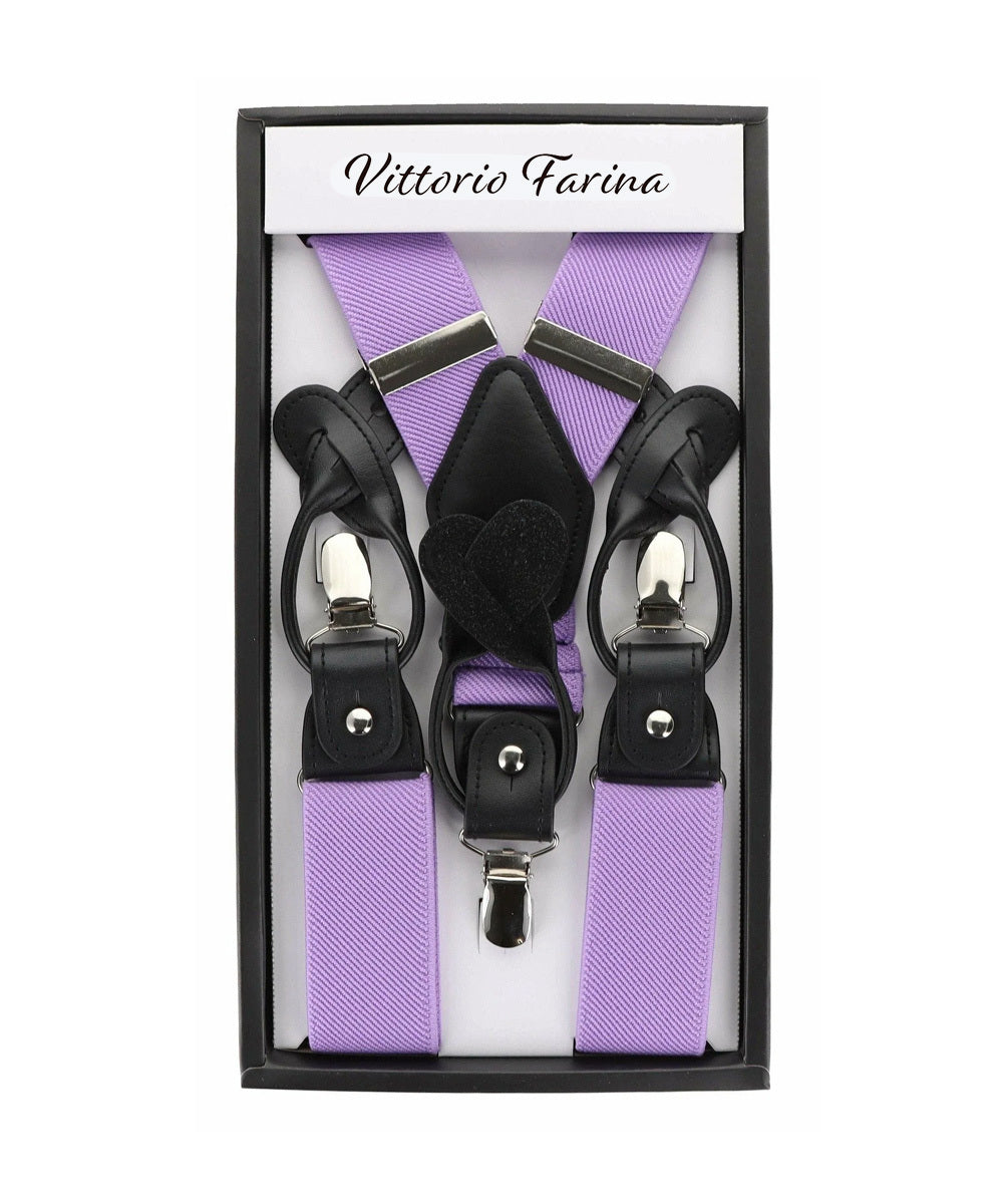 Vittorio Farina Men's Convertible Suspender in Gift Box: 70% Polyester &amp; 30% Elastomer