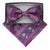 Vittorio Farina Men's Paisley Design Satin Bow Tie & Pocket Square in Gift Box