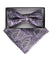 Vittorio Farina Men's Paisley Design Satin Bow Tie & Pocket Square in Gift Box