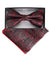 Vittorio Farina Men's Paisley Design Satin Bow Tie & Pocket Square in Gift Box