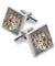 Vittorio Vico Studded Colorstone Crystal Flower Cufflinks: CL12XX Series