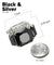 Vittorio Vico Large Rectangular Diamond Flanked Colorstone Crystal Cufflinks: CL 74XX Series