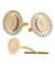 Vittorio Vico Bling Initial Cufflinks & Tie Tack Set in Gift Box